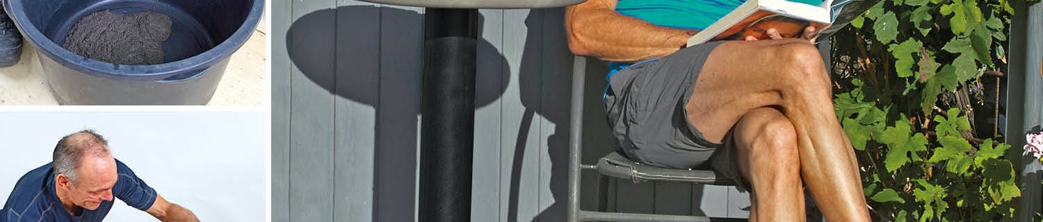 Støb havebord i beton Støb havebord i beton